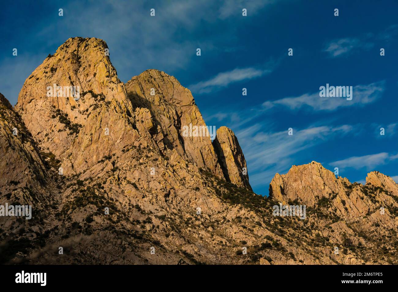 Hase Ears Massif im Organ Mountains-Desert Peaks National Monument, New Mexico, USA Stockfoto