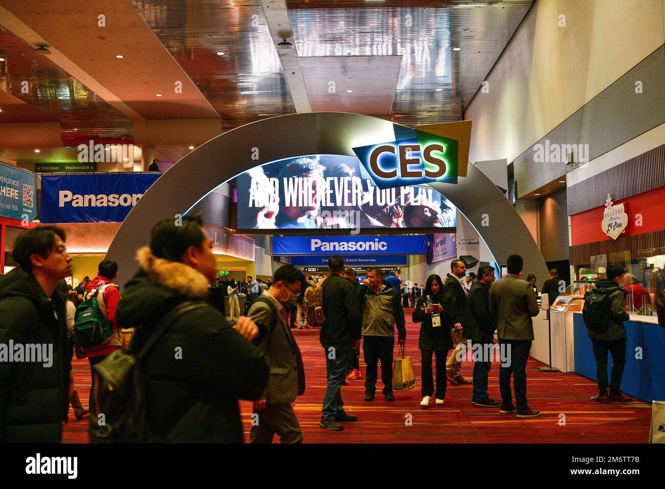 Las Vegas, NV, USA. 5. Januar 2023. Blick auf die CES 2023 auf der Las Vegas Convention in Las Vegas, Nevada am 5. Januar 2023. Kredit: Dee Cee Carter/Media Punch/Alamy Live News Stockfoto