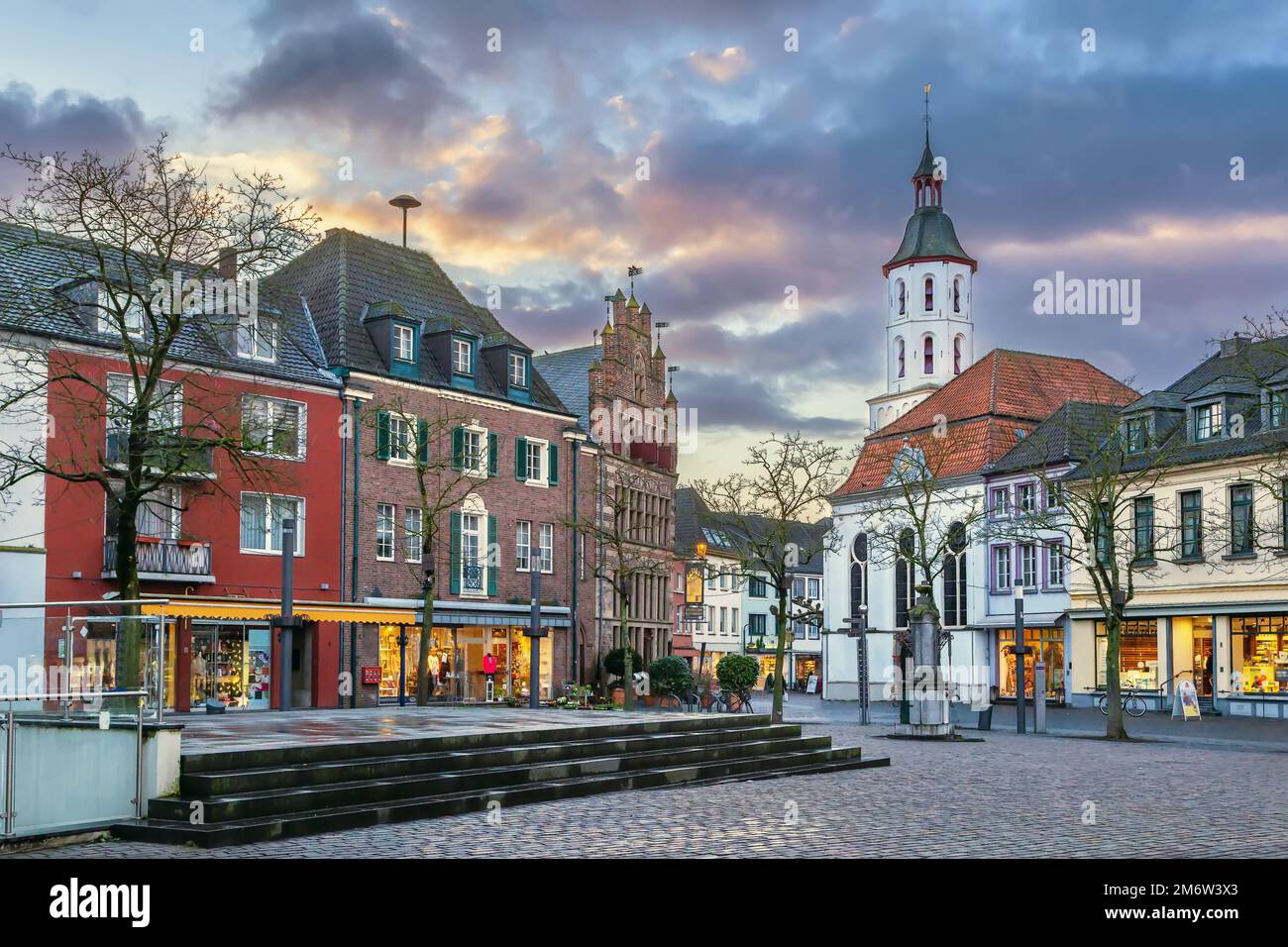 Xantener Marktplatz, Deutschland Stockfoto