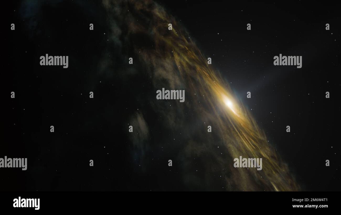 Spiralgalaxie Weltraumkunst Stockfoto