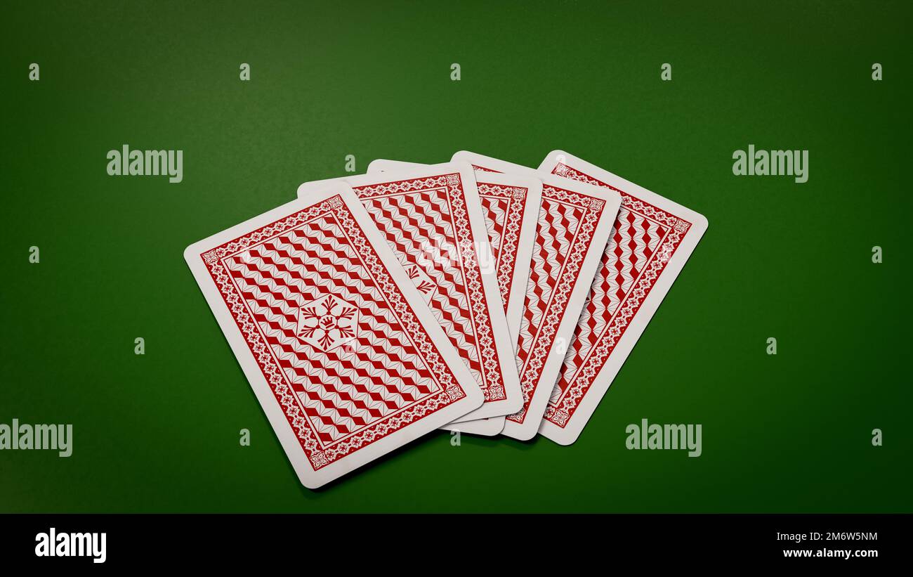 Hintergrund für Spielkarten Stockfoto