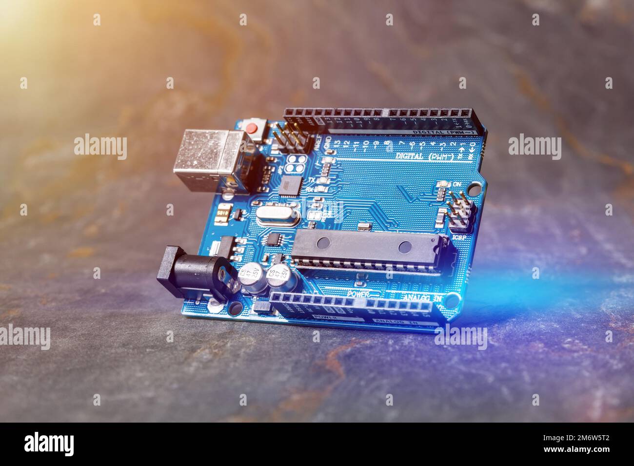 Mikrocontroller-Board für Bildungszwecke Stockfoto
