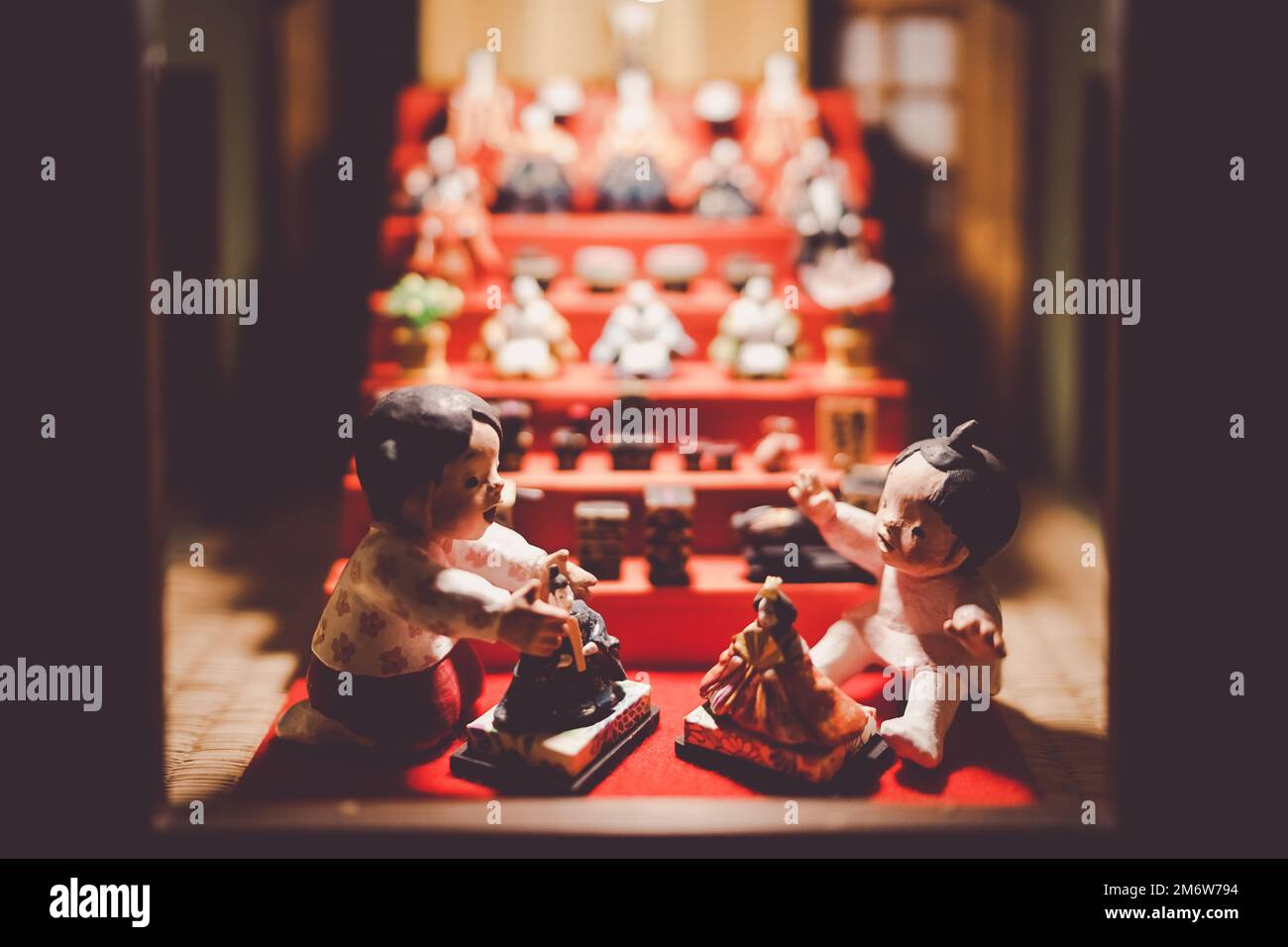 Hinamatsuri-Puppe (japanische Kultur) Stockfoto