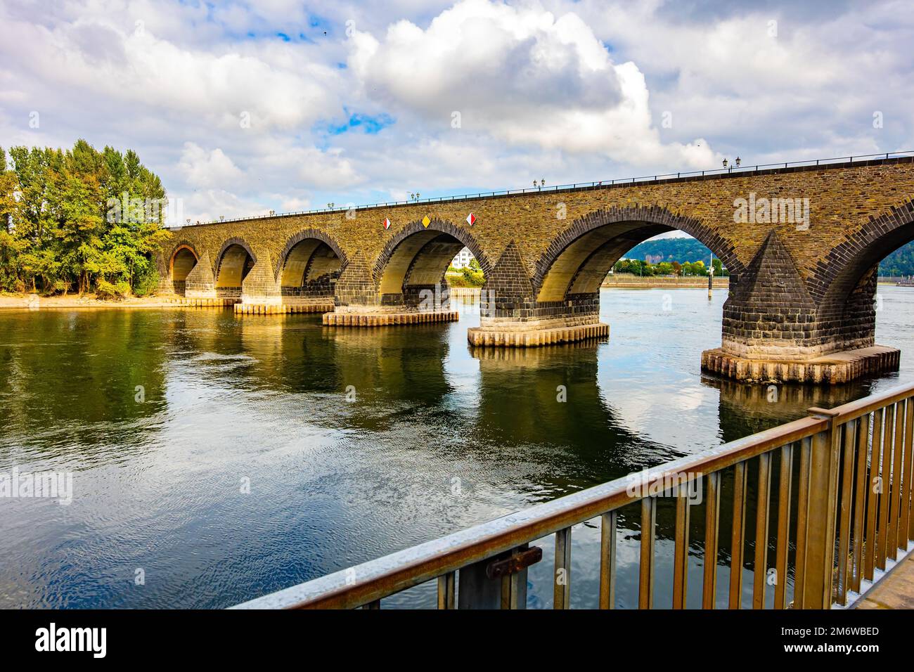 Koblenz. Bewölkter, warmer Herbsttag Stockfoto