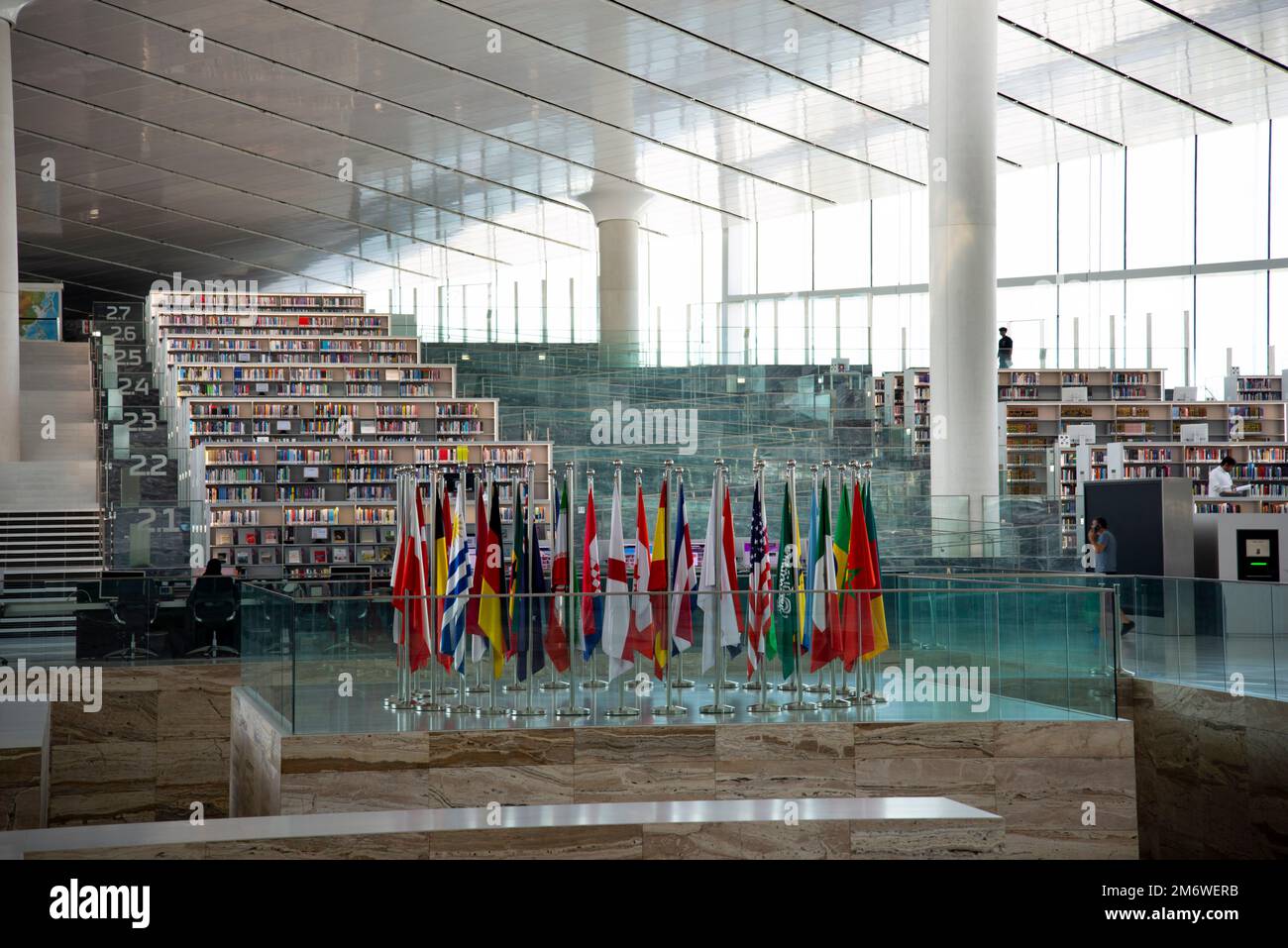 Doha, Katar - 6. Oktober 2022: Katar Nationalbibliothek Stockfoto