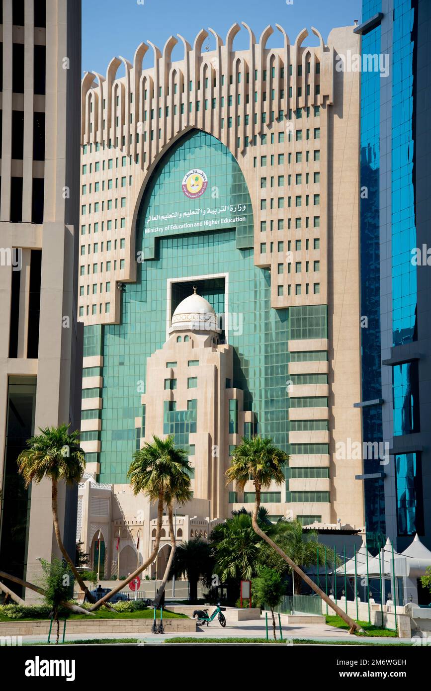 Doha, Katar - 7. Oktober 2022: Ministerium für Bildung und Hochschulen Stockfoto
