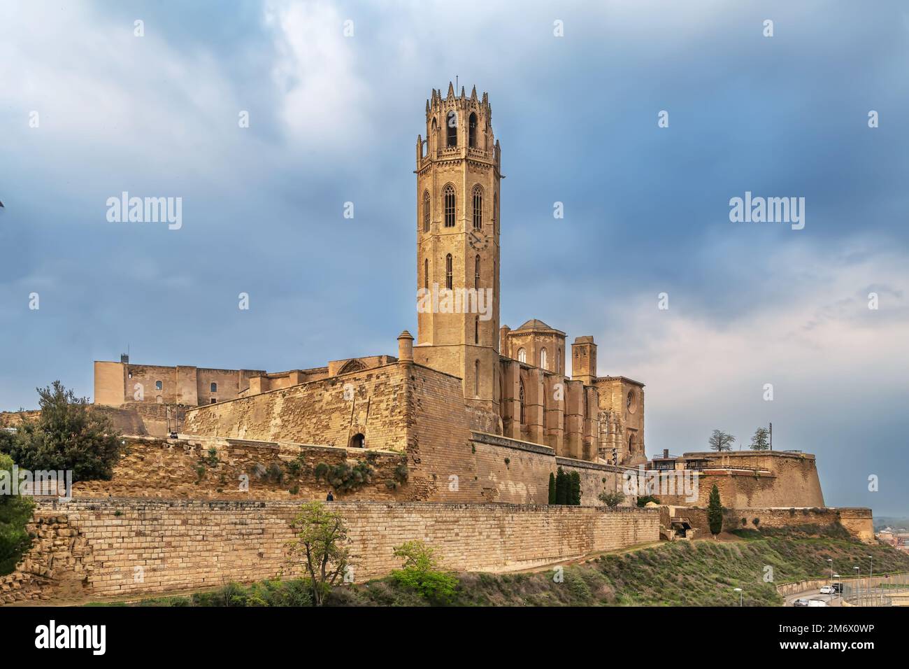 Alte Kathedrale von Lleida, Spanien Stockfoto