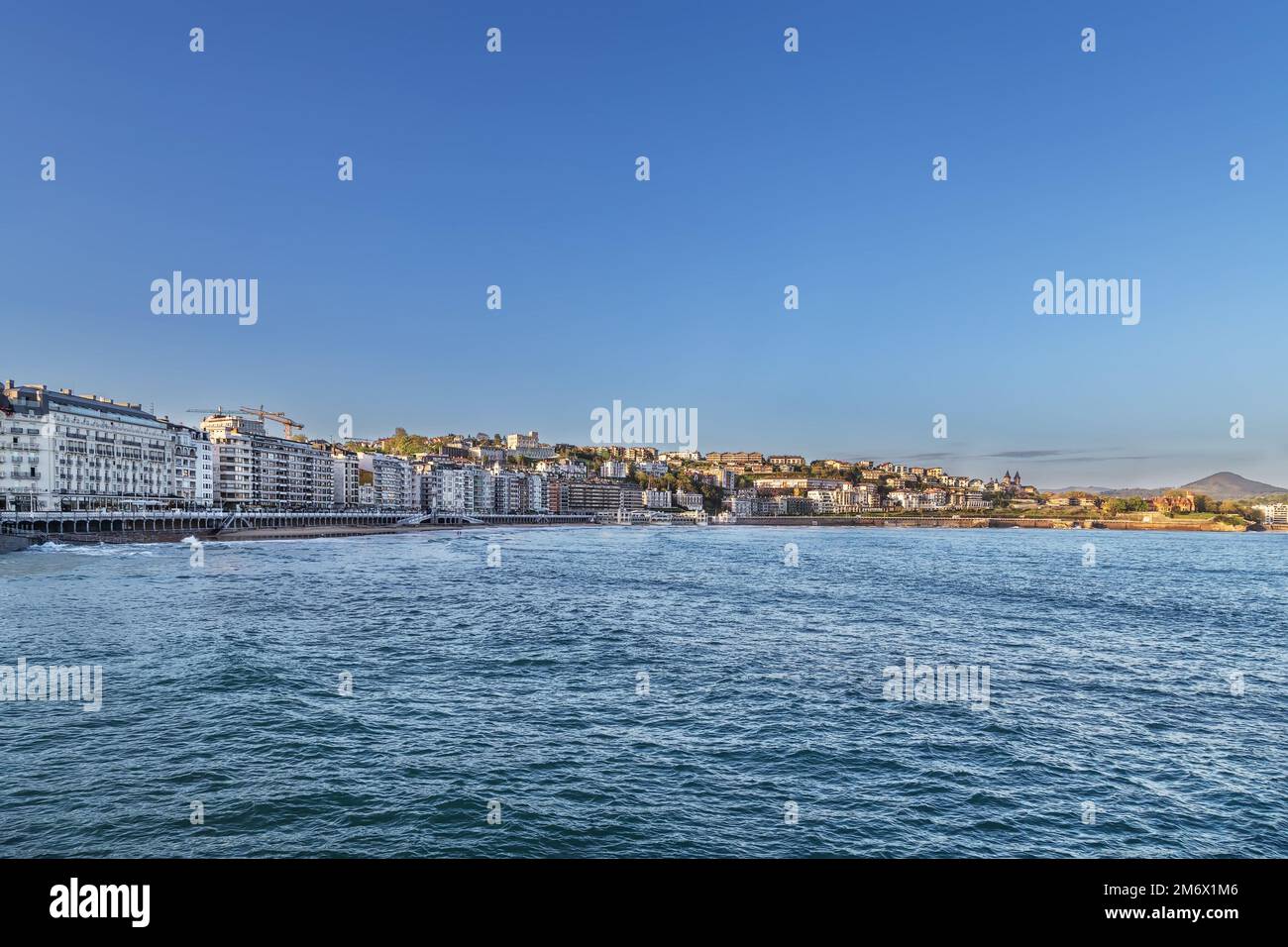 Blick auf San Sebastian, Spanien Stockfoto