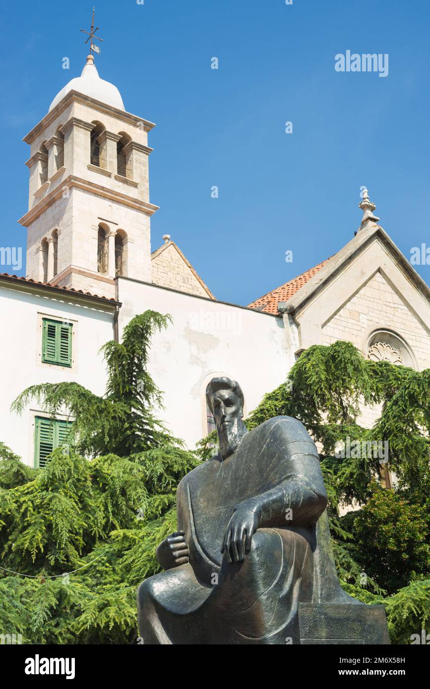 Statue des kroatischen Königs Petar Kresimir IV Stockfoto