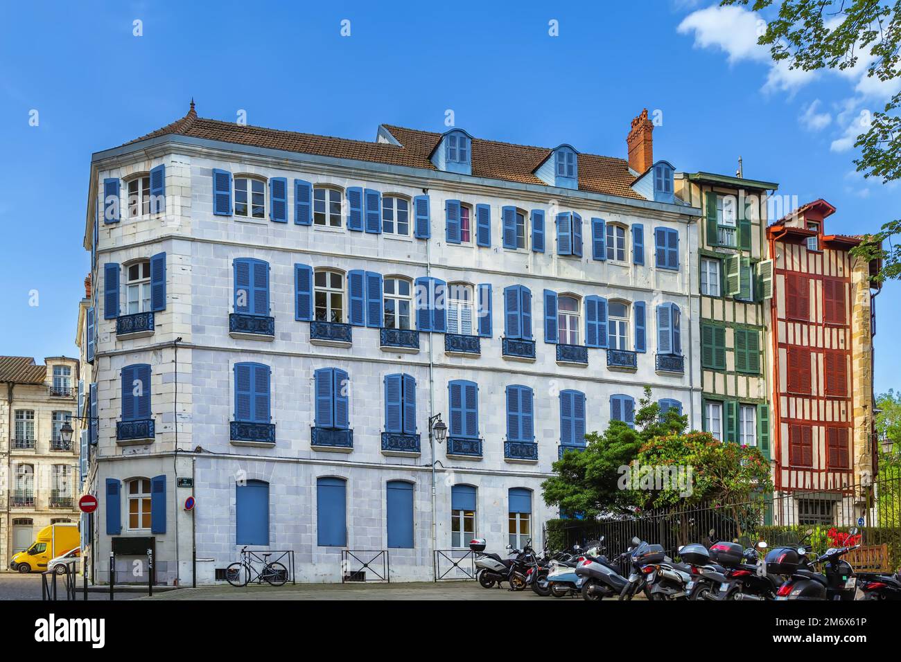 Straße in Bayonne, Frankreich Stockfoto Straße in Bayonne, Frankreich Stockfoto