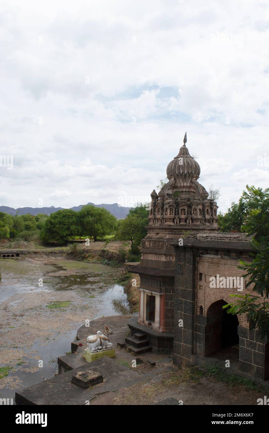 Sangameshwar-Tempel in der Nähe von Saswad, Pune, Maharashtra. Stockfoto