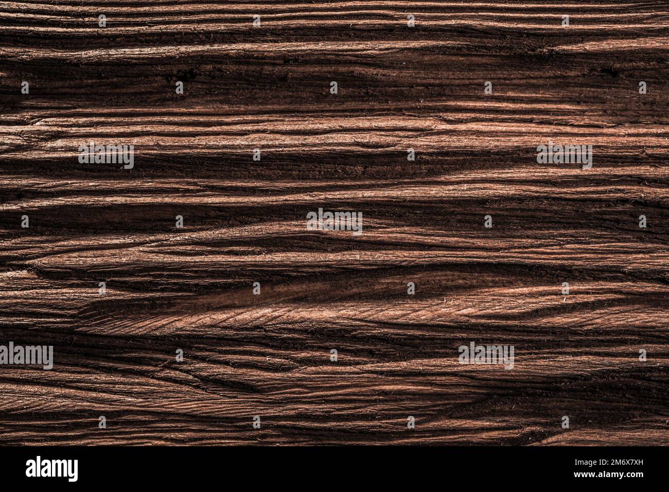 Antikes natürliches Holz, horizontale Ansicht. Stockfoto
