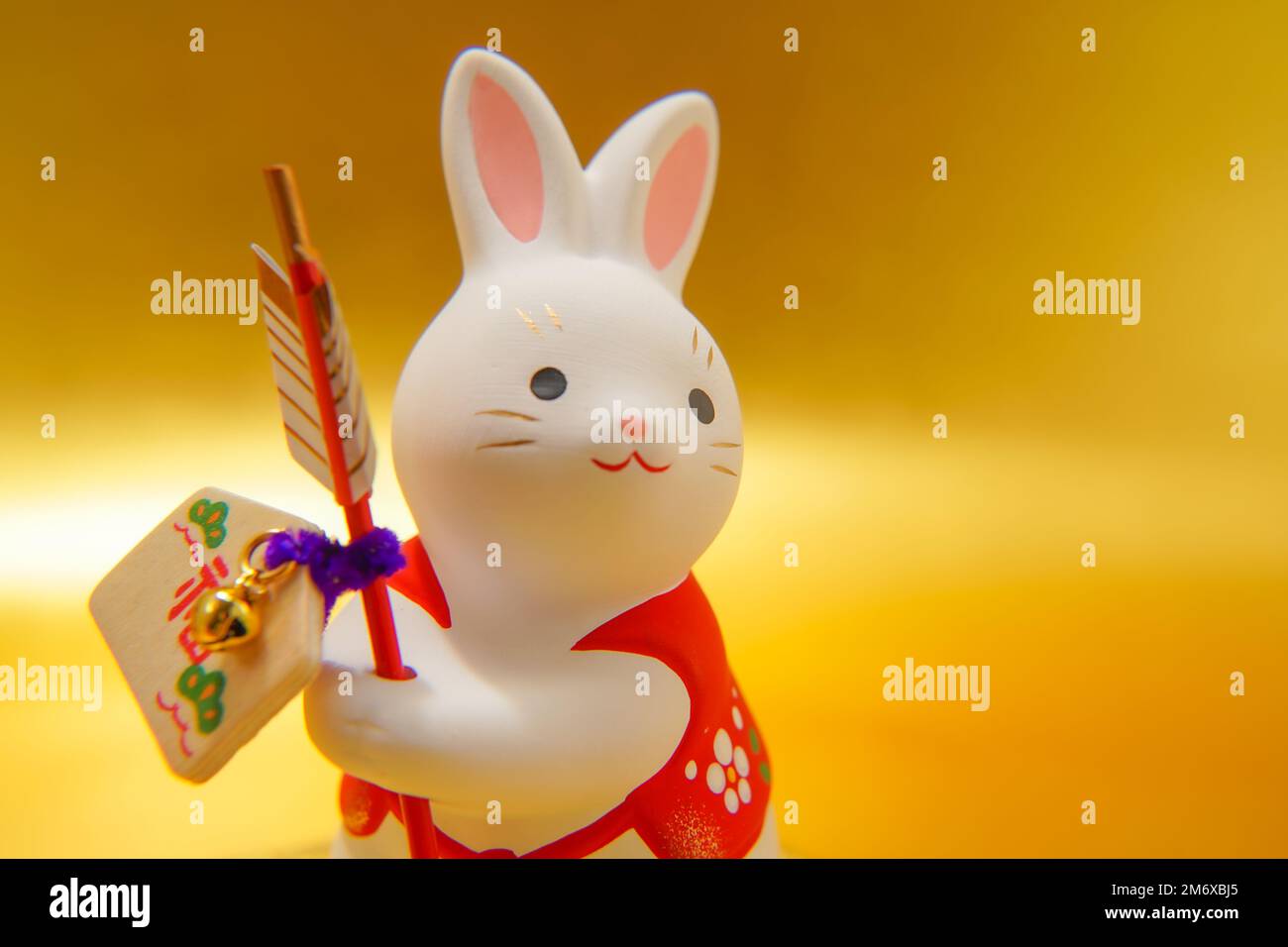Material für Neujahr mit Kaninchen (Neujahr 2023) Stockfoto
