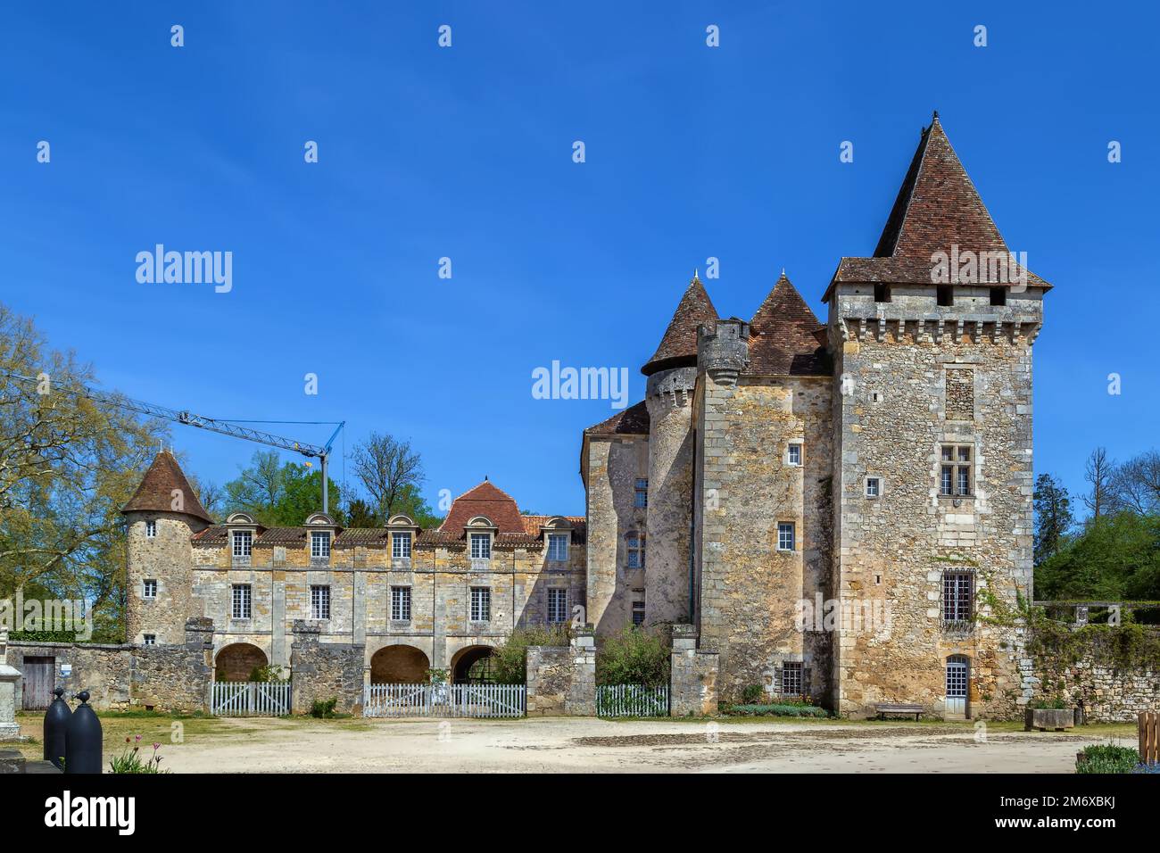 Chateau de la Marthonie, Frankreich Stockfoto