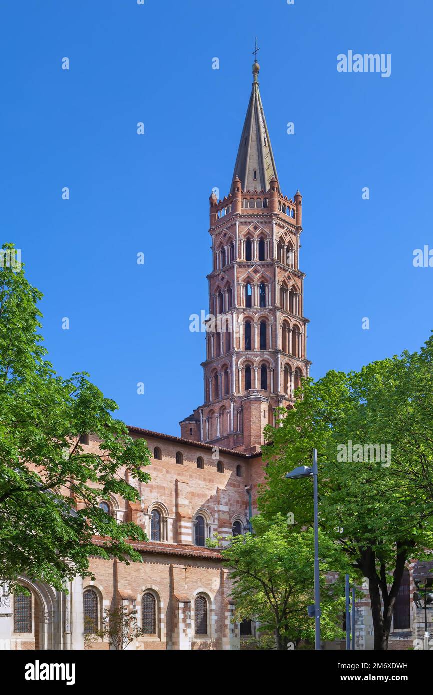 Basilika Saint-Sernin, Toulouse, Frankreich Stockfoto