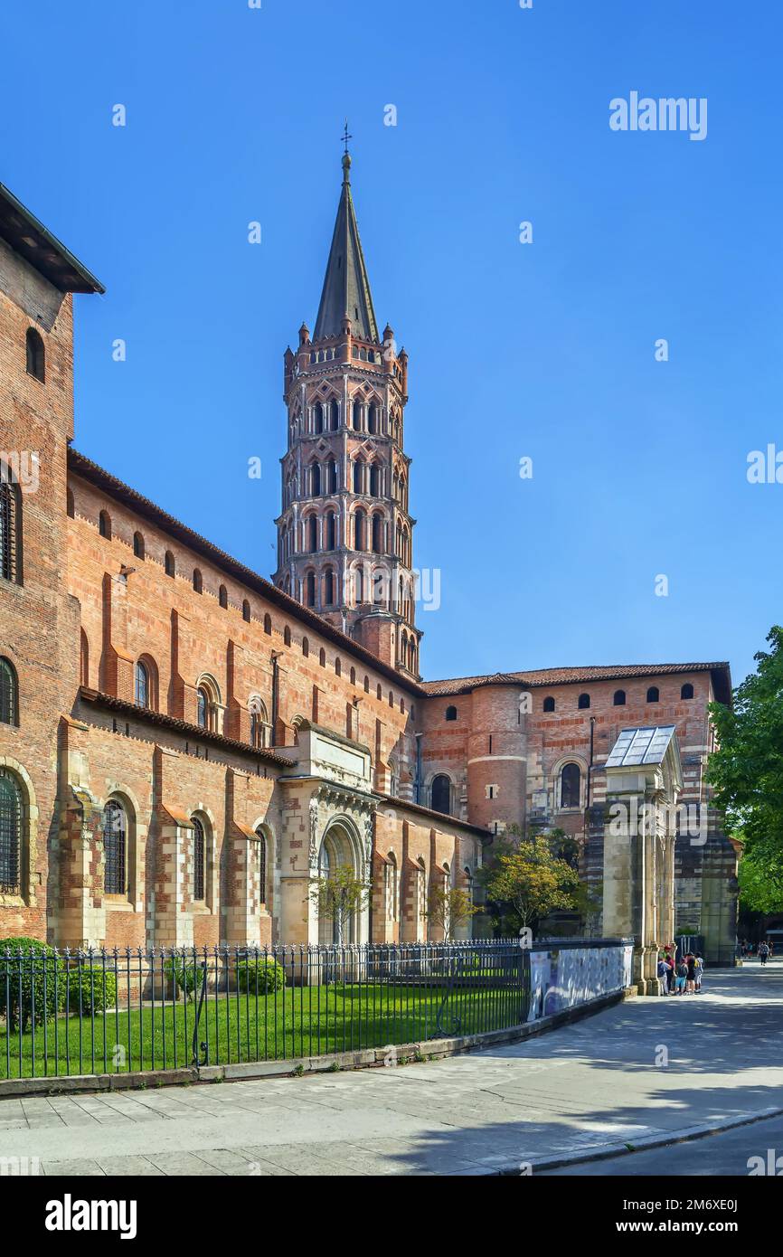 Basilika Saint-Sernin, Toulouse, Frankreich Stockfoto