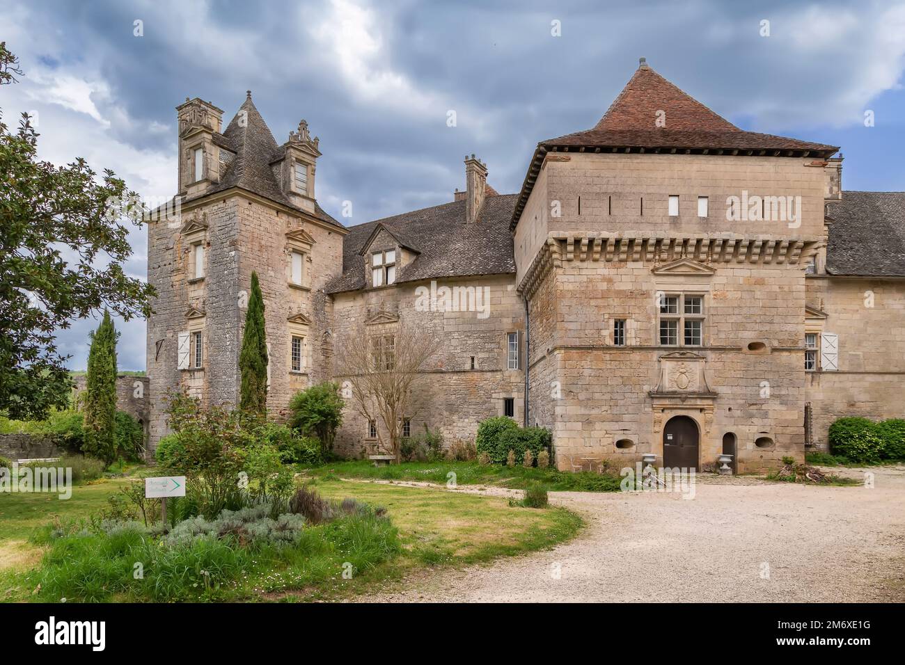 Chateau de Cenevieres, Frankreich Stockfoto