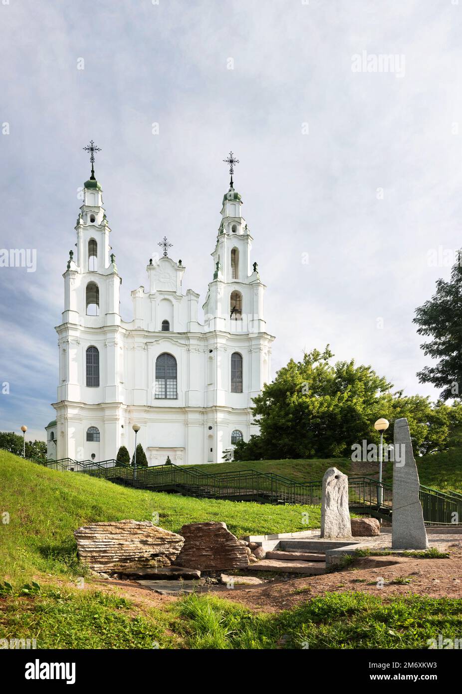 Orthodoxe Sophienkathedrale in der Stadt Polotsk, dem ältesten Tempel in Belarus Stockfoto