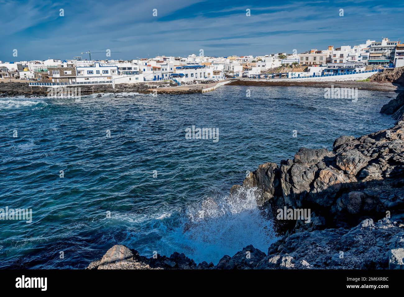 El Cotillo kleines atlantisches Dorf auf Fuerteventura, Spanien Stockfoto