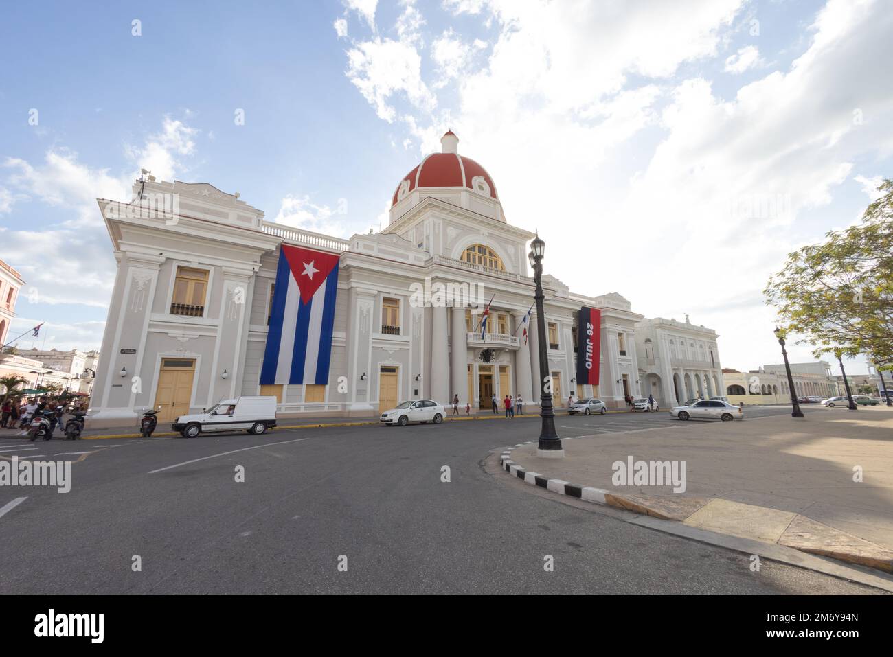 Palacio de Gobierno, Regierungspalast auf der Plaza de Armas, Cienfuegos, Kuba Stockfoto