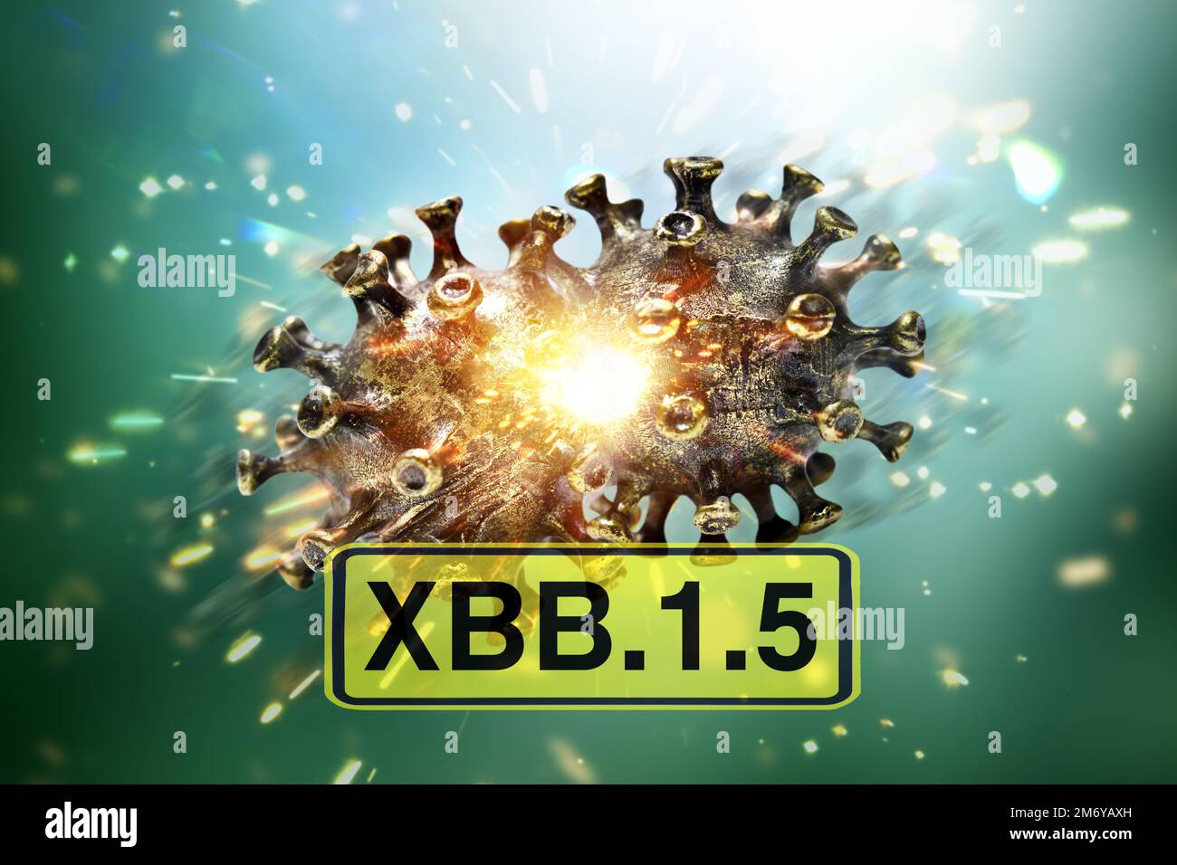 Corona Variante XBB.1,5, symbolisches Bild Stockfoto