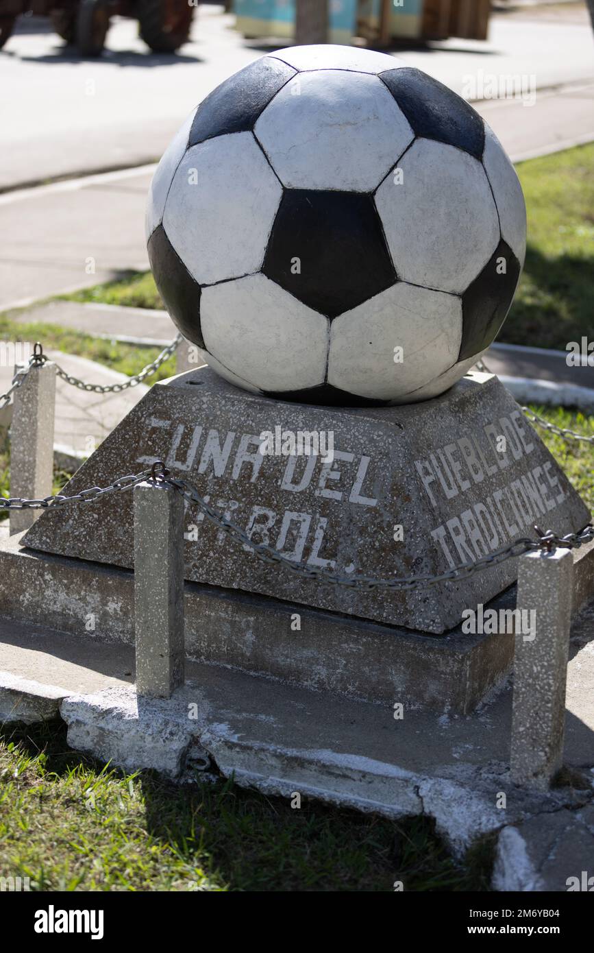 Zulueta Villa Clara, Kuba, gilt als der Geburtsort des Fußballs, da es eines der ersten Dörfer war, in dem dieser Sport gemacht wurde. Stockfoto