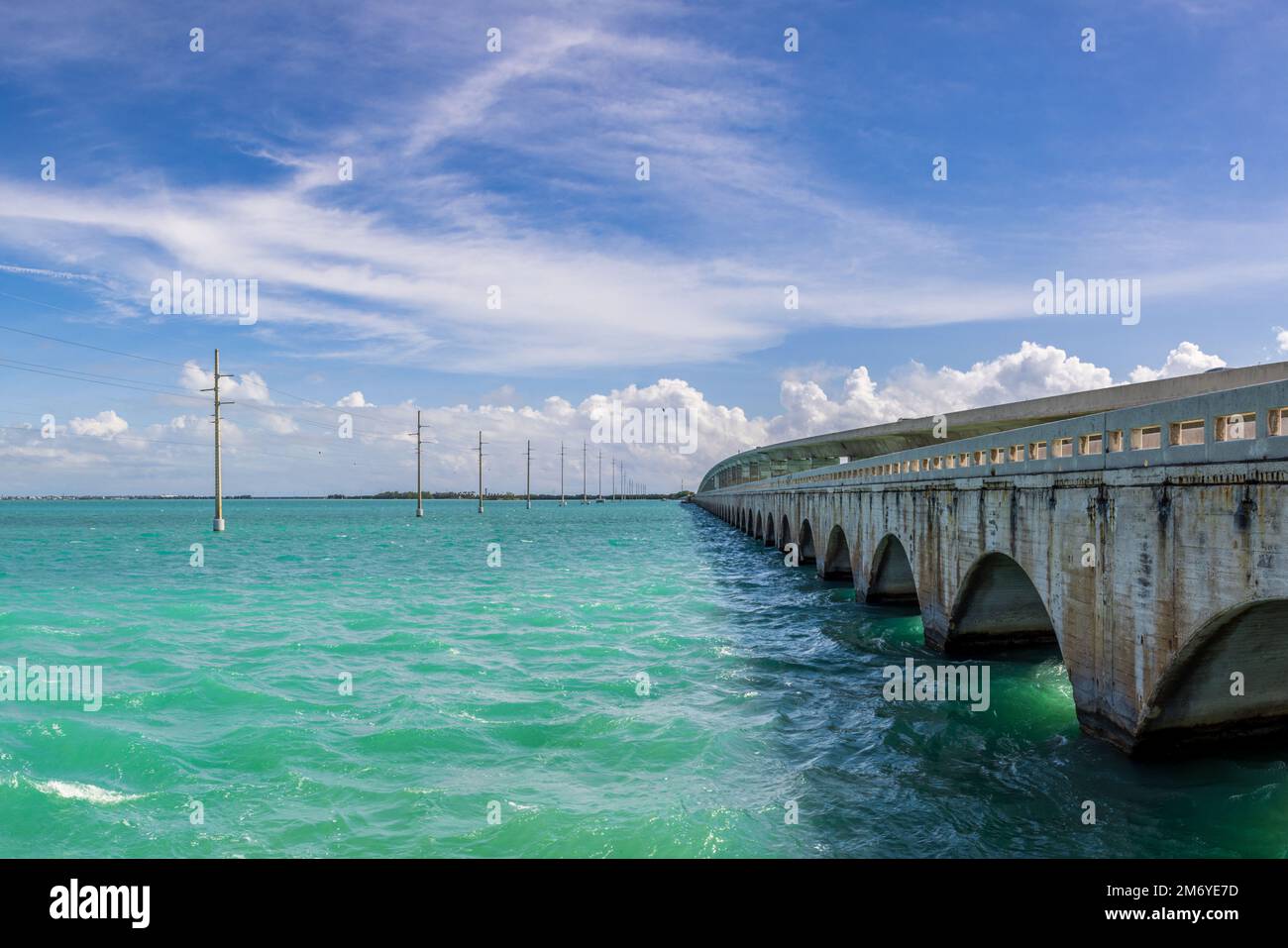 Übersee Highway Bridge nach Key West, Florida, USA Stockfoto