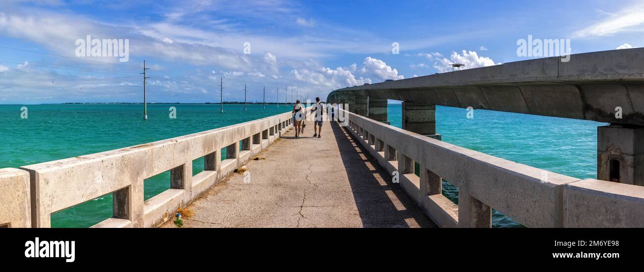 Übersee Highway Bridge nach Key West, Florida, USA Stockfoto