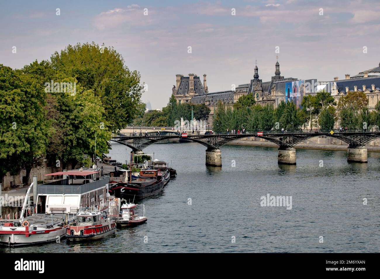 Straßenfotografie rund um die seine in Paris. Stockfoto