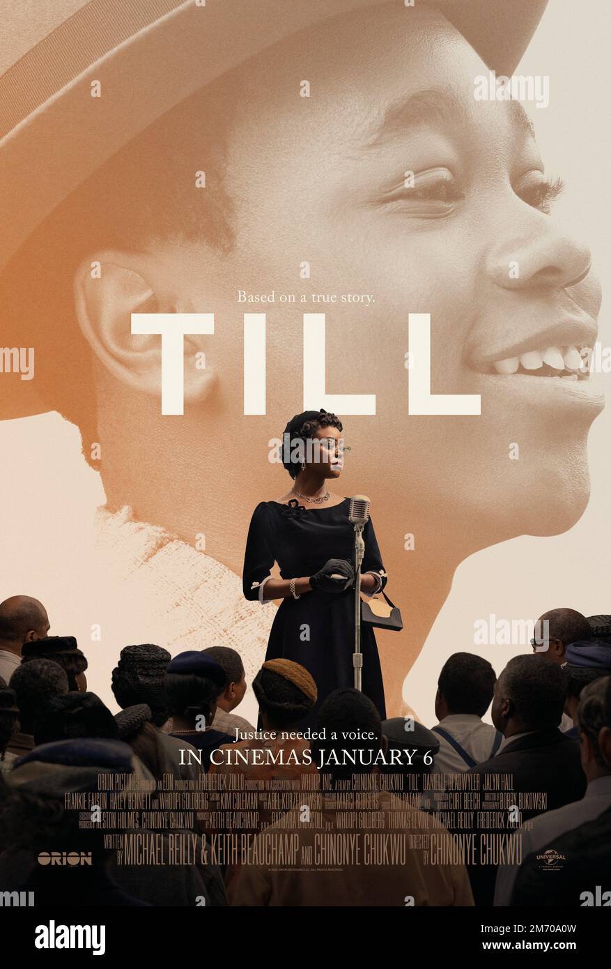 Bis zum FILM-POSTER Stockfoto