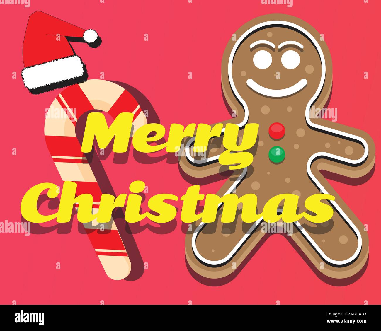 Hintergrundkonzept für Weihnachten. Frohe Weihnachten und ein frohes neues Jahr Poster und Banner Stock Vektor