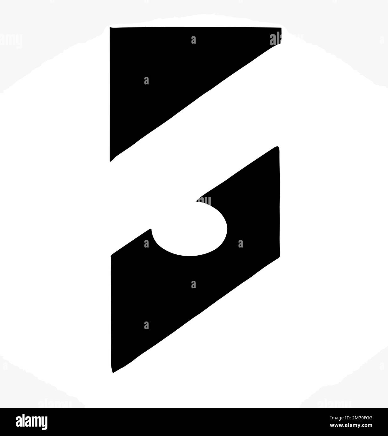 Eine Vektordarstellung eines Logodesigns für Unternehmen und Medien, Unternehmen und Marken Stock Vektor