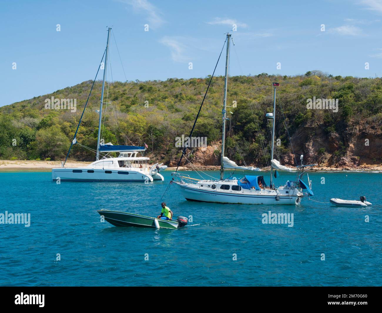 Union Island, Grenadinen, Karibik. Chatham Bay. Stockfoto