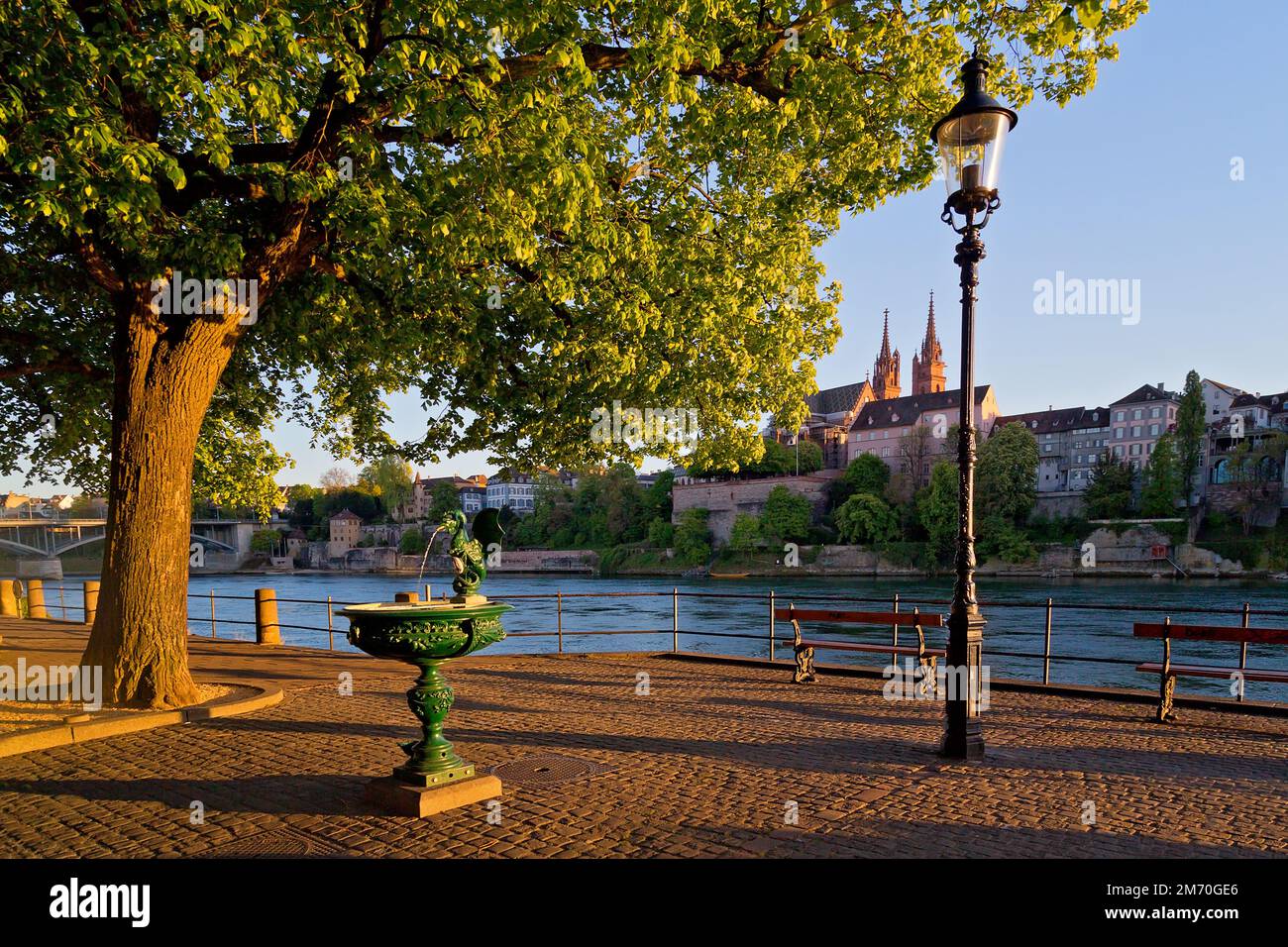 Panoramablick auf Basel, Schweiz Stockfoto