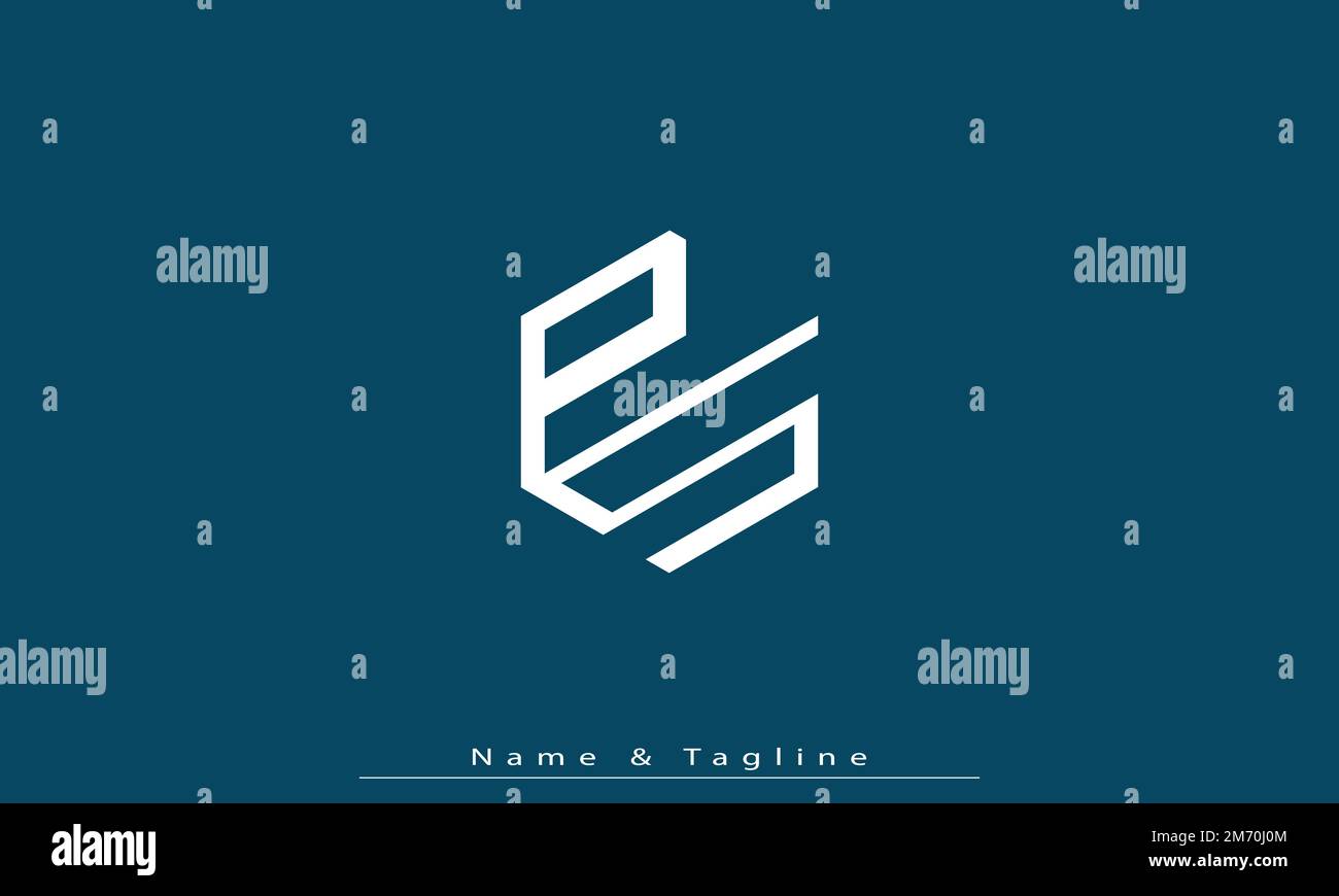 Buchstaben Buchstaben Buchstaben Initialen Monogramm Logo PS , SP Stock Vektor