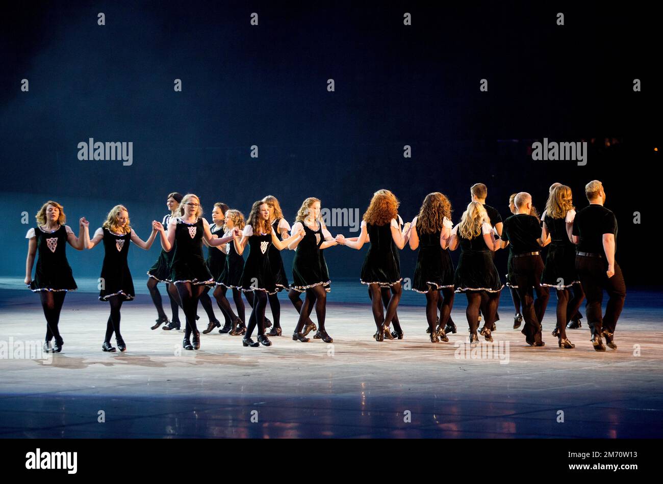 Music Show Scotland in Het Gelredome Arnhem, Holland. 2017. Es ist die größte schottische Musikproduktion von Musik und Tanz .vvbvanbree foto Stockfoto