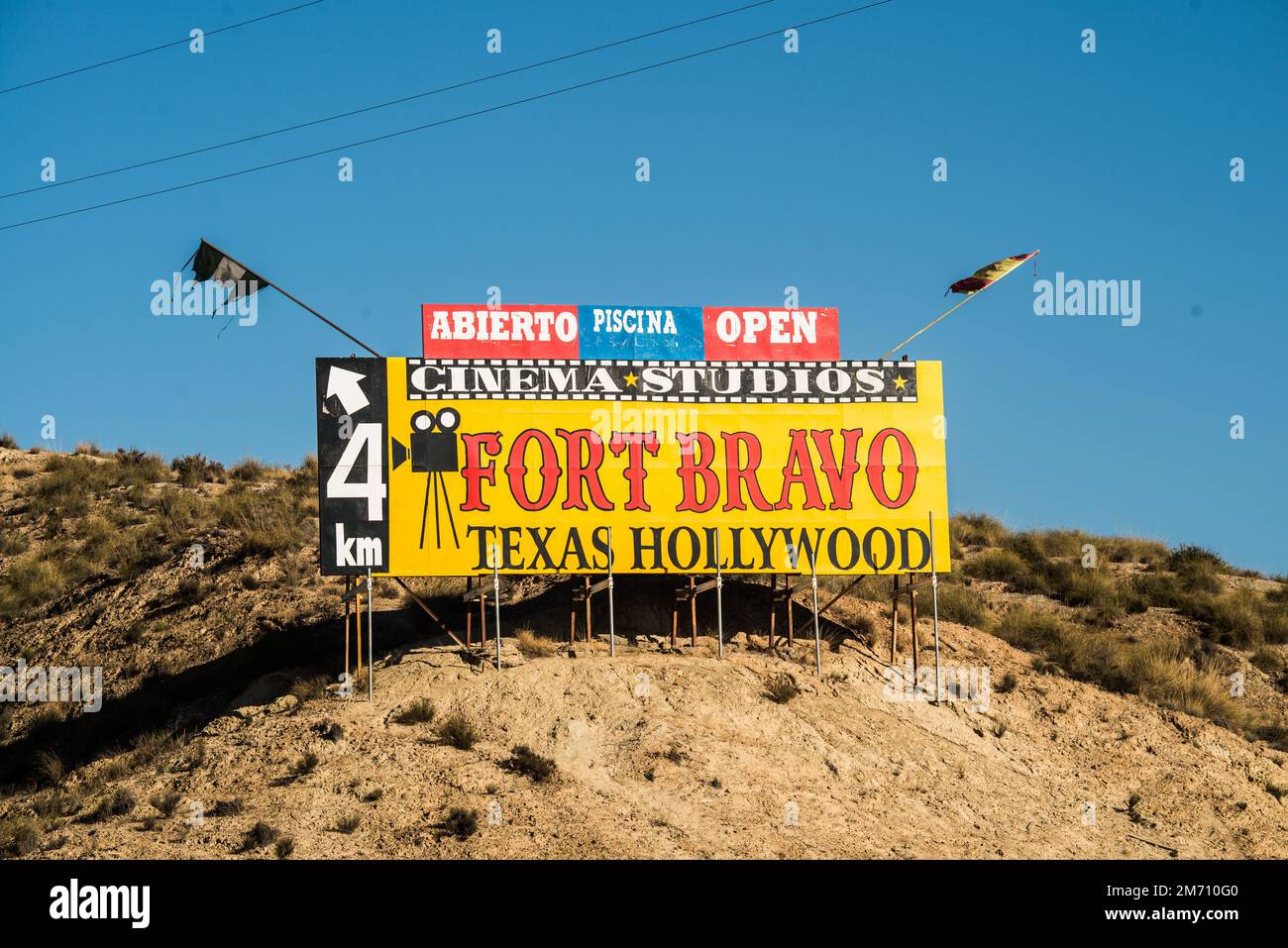 Fort Bravo Kinostudios, Tabernas, Desert, Almeria, Spanien Stockfoto