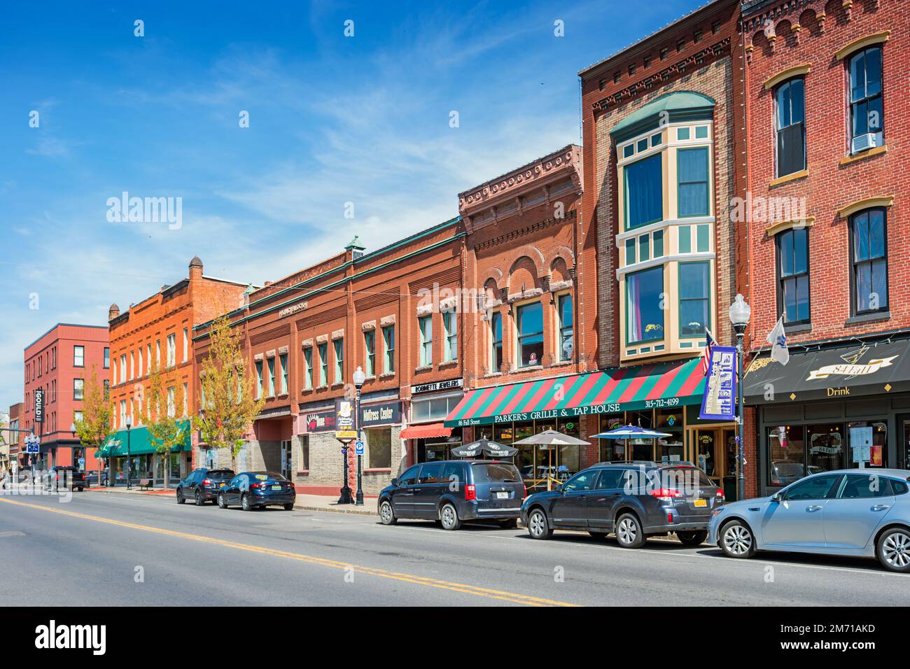 Downtown Seneca Falls, NY State, USA Stockfoto