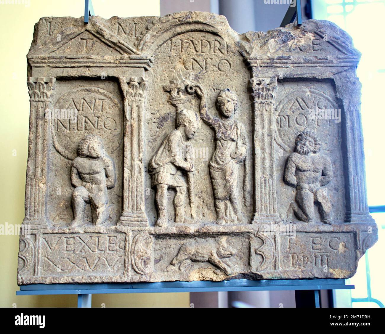 ENTFERNUNG DER 20. LEGION AUF DER ANTONINE-MAUER, AUF DEM HUTCHESON-HÜGEL, 1969, DER HUNTERIAN, DIE ANTONINE-MAUER. Stockfoto