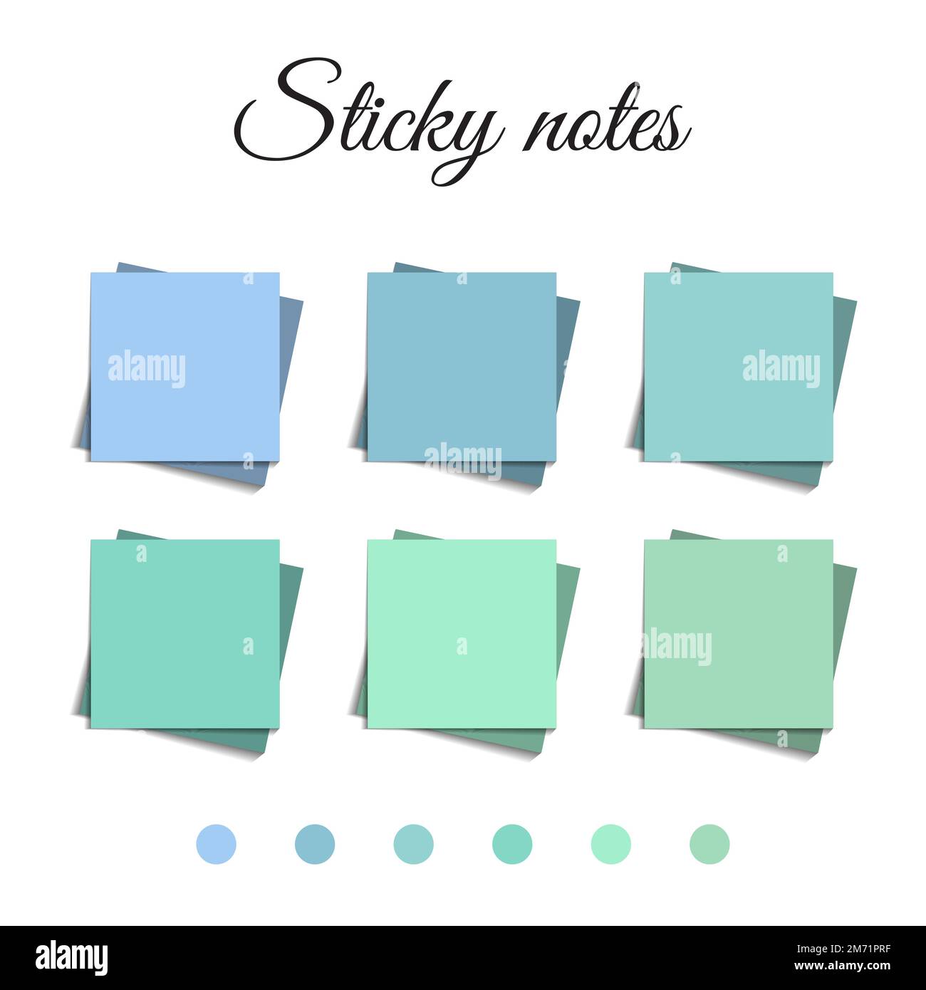Mehrfarbiger Beitrag notiert isolierten Hintergrund. Farbiger Haftnotiz-Satz. Vektor-realistische Darstellung. Haftnotizsammlung Stock Vektor