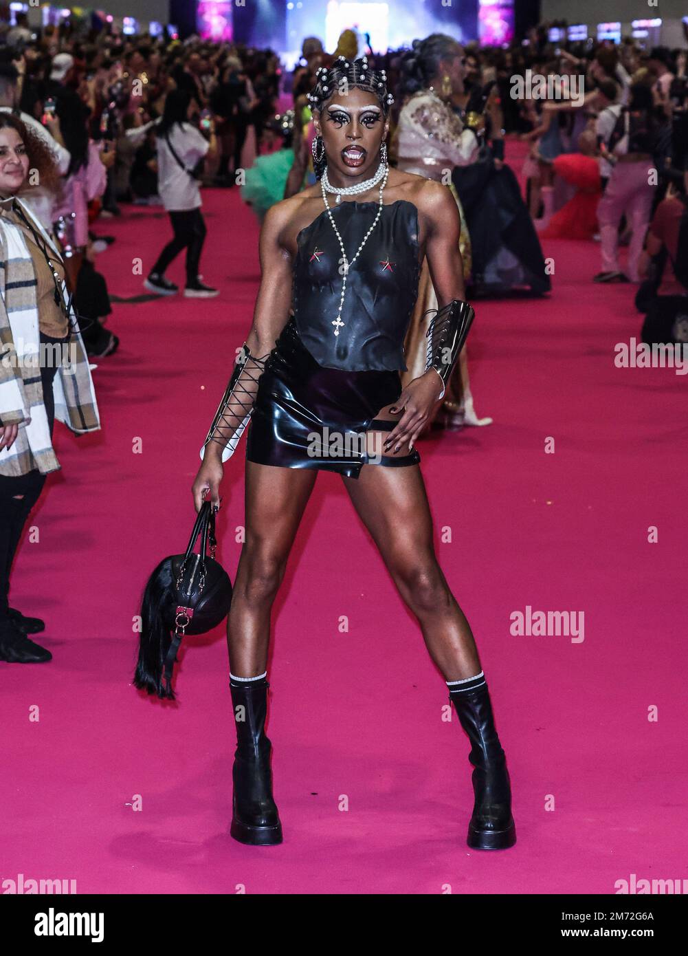 London, Großbritannien. 06. Januar 2023. Baby bei der Veröffentlichung von RuPaul's Drag Con UK 2023 in London. Kredit: SOPA Images Limited/Alamy Live News Stockfoto