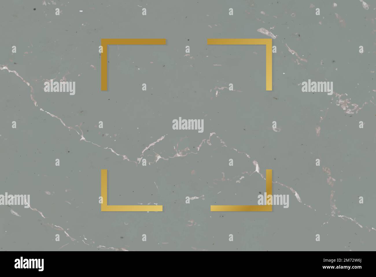 Goldenes gerahmtes Quadrat auf einem marmorstrukturierten Vektor Stock Vektor