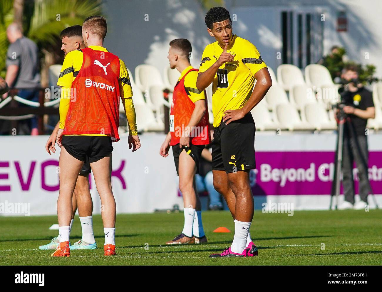 Marbella, Deutschland. 07. Januar 2023. firo: 07.01.2023, Fußball. Fußball: BVB, Borussia Dortmund Trainingslager in Marbella/Spanien. Jew Bellingham Credit: dpa/Alamy Live News Stockfoto