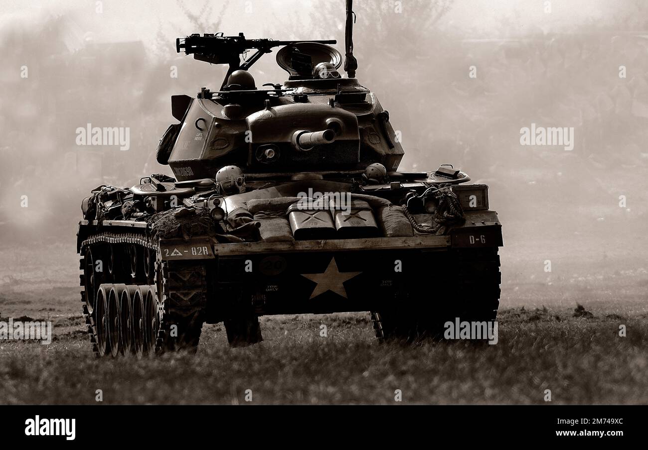 Der M24 Chaffee war ein amerikanischer Leuchtstofftank, der während der späten Zeit des Zweiten Weltkriegs verwendet wurde Stockfoto