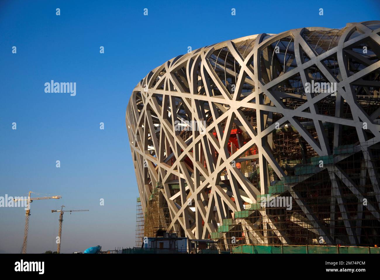 Beijing 2008 Olympische Spiele Hauptstadion Vogelnest Stockfoto