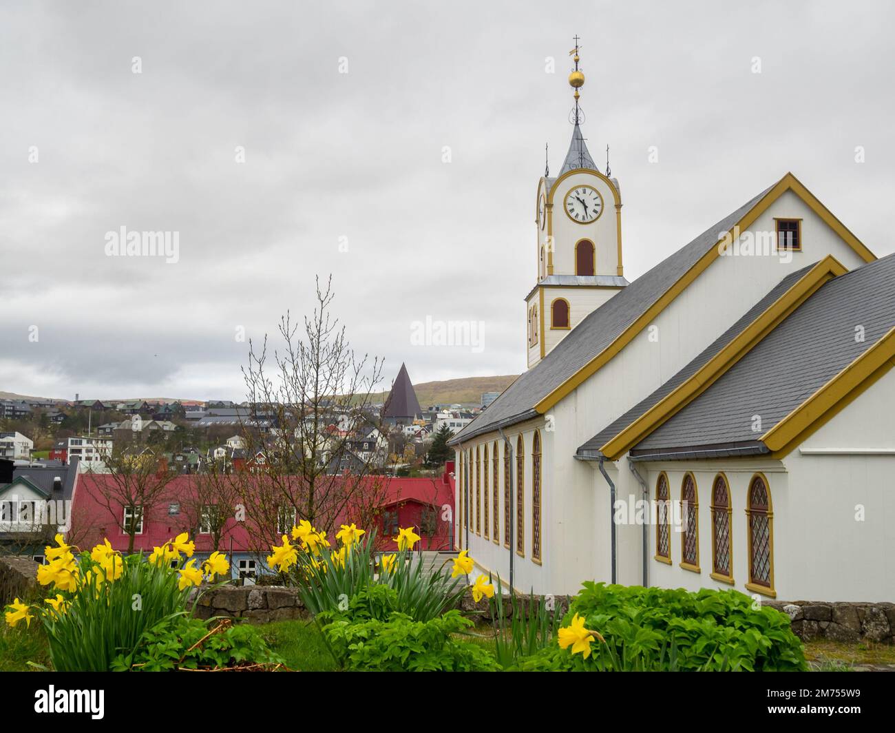 Dómkirkjan Kirche, Tórshavn Stockfoto