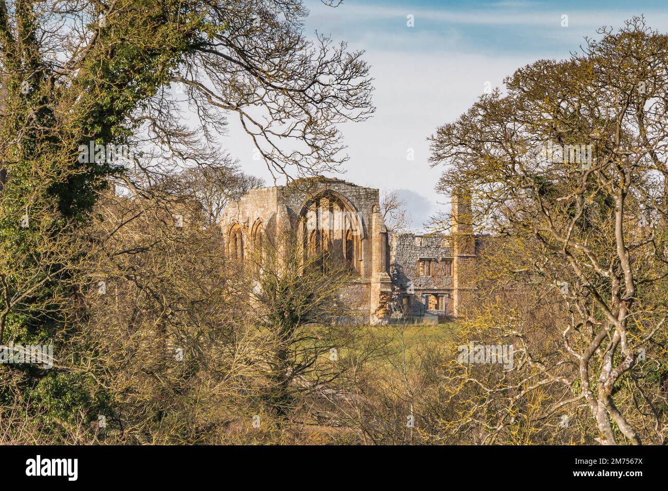 Egglestone Abbey, Barnard Castle, Teesdale Stockfoto