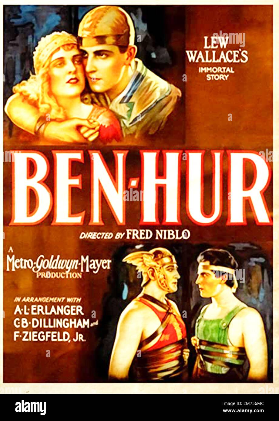 BEN-HUR 1925 MGM Film mit Ramon Novarro und Mary McAvoy Stockfoto