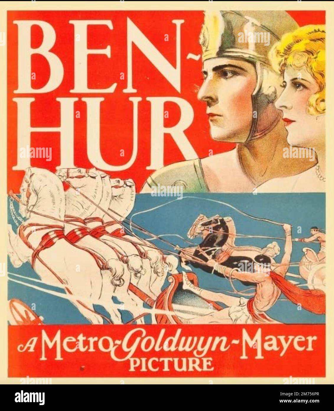 BEN-HUR 1925 MGM Film mit Ramon Novarro und Mary McAvoy Stockfoto