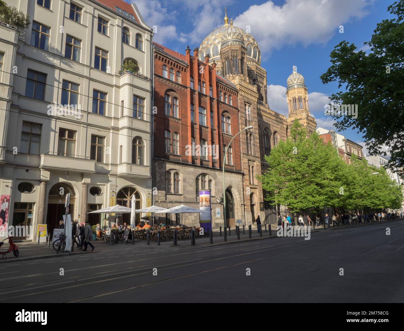 Neue Synagoge, Oranienburger Straße, Berlin, Deutschland, Europa Stockfoto